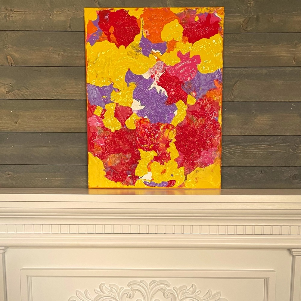 Unique piece of blow dry art!